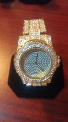 Crystal Stainless Steel Watch