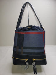Plaid Bucket Handbag