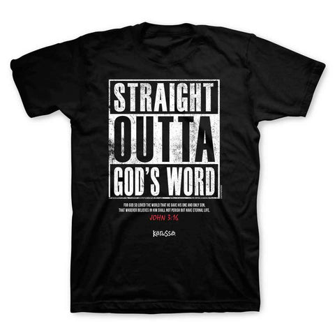 Straight Outta God's Word Kerusso Christian T-Shirt