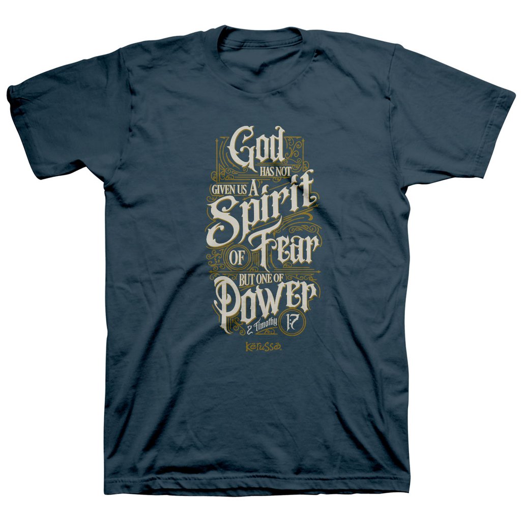 Spirit Of Power Scrolls Christian T-Shirt DS