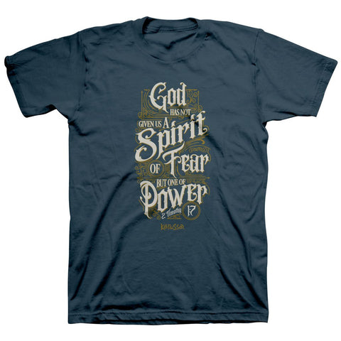 Spirit Of Power Scrolls Christian T-Shirt  DS