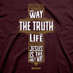 The Way, The Truth, The Life Cross Christian T-Shirt