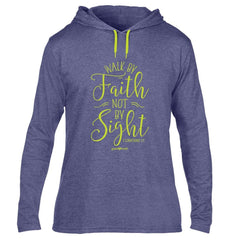 Walk By Faith grace & truth Womens Hooded T-Shirt