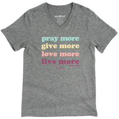 Live More Womens V-neck T-Shirt