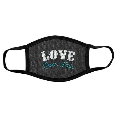 Love Never Fails Adult Face Mask