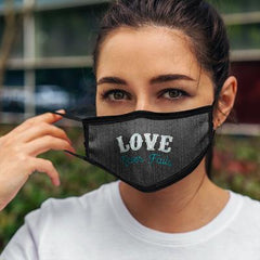 Love Never Fails Adult Face Mask