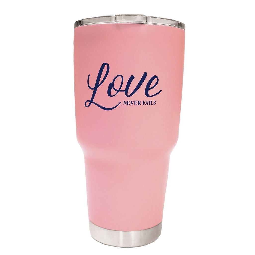 Love Never Fails 27 oz Stainless Steel Tumbler
