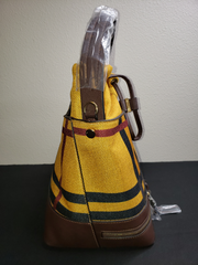 Plaid Bucket Handbag