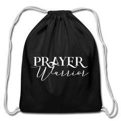 Drawstring Bags, Prayer Warrior Drawcord Bag (White Text)