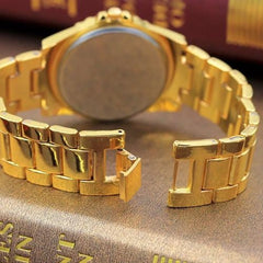 Crystal Stainless Steel Watch