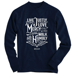 Live Justly Kerusso Christian Long Sleeve T-Shirt