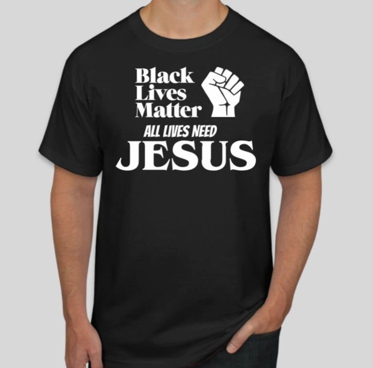 Black Lives Matter Men's Christian Inspirational T-Shirt