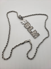 Black Lives Matter BLM Bling Necklace Stainless Steel