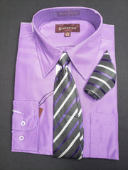 Men's Dress Shirt with Tie and Matching Handkerchief