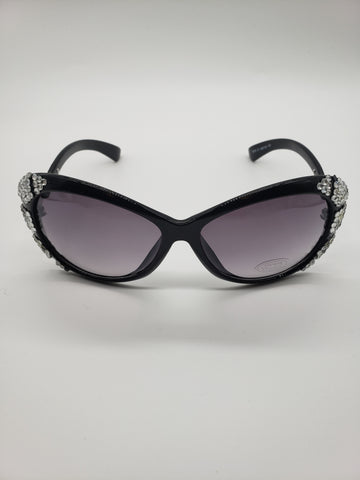 Ladies Bling Oval Sunglasses