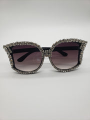 Oversized Cat Eye Ladies Rhinestone Sunglasses