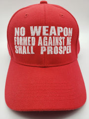 No Weapon Formed Against Me Shall Prosper Baseball Cap