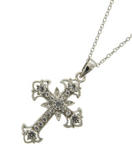 Flower Cross Necklace