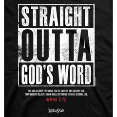 Straight Outta God's Word Kerusso Christian T-Shirt