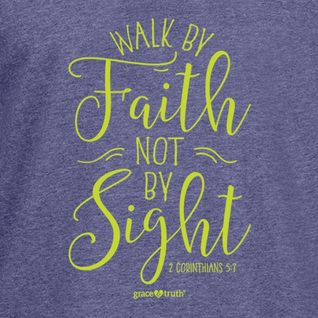Walk By Faith grace & truth Womens Hooded T-Shirt