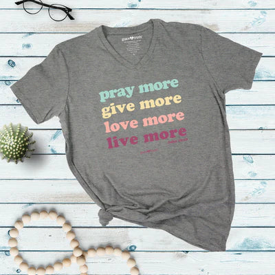 Live More Womens V-neck T-Shirt