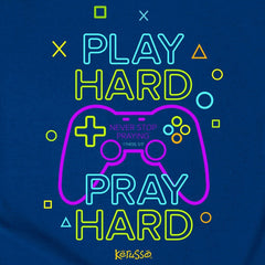 Kids T-Shirt Play Hard Gamer