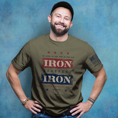 Iron Sharpens Iron HOLD FAST Mens T-Shirt
