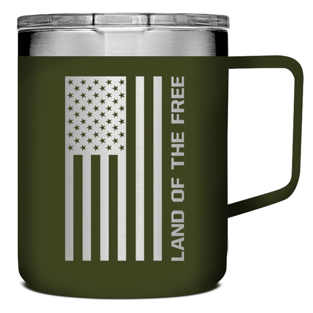 Land Of The Free 14 oz Stainless Steel Mug With Handle – Inspirations Gifts  and Goodies