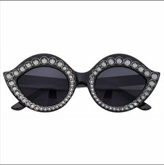 Crystal Iconic Frame Sunglasses