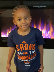 Kids T-Shirt Strong And Courageous